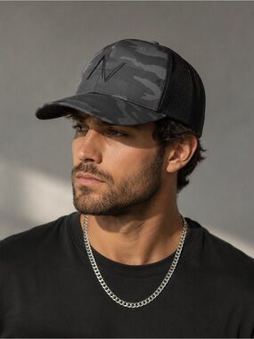 Black Camo SnapBack Hat | Arthur Alan